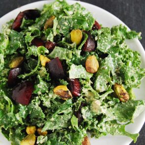 kale cherry pistachio