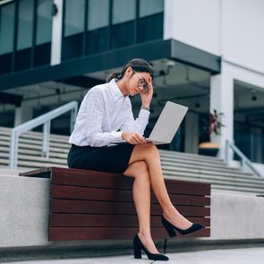 woman laptop work