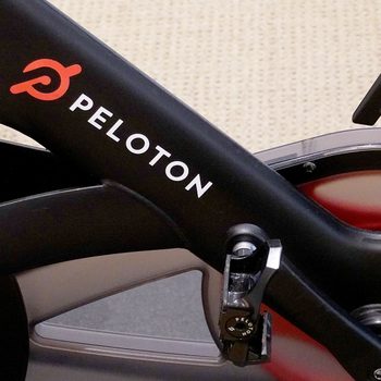 A Peloton bike on the showroom floor on January 20, 2022 in Coral Gables, Florida